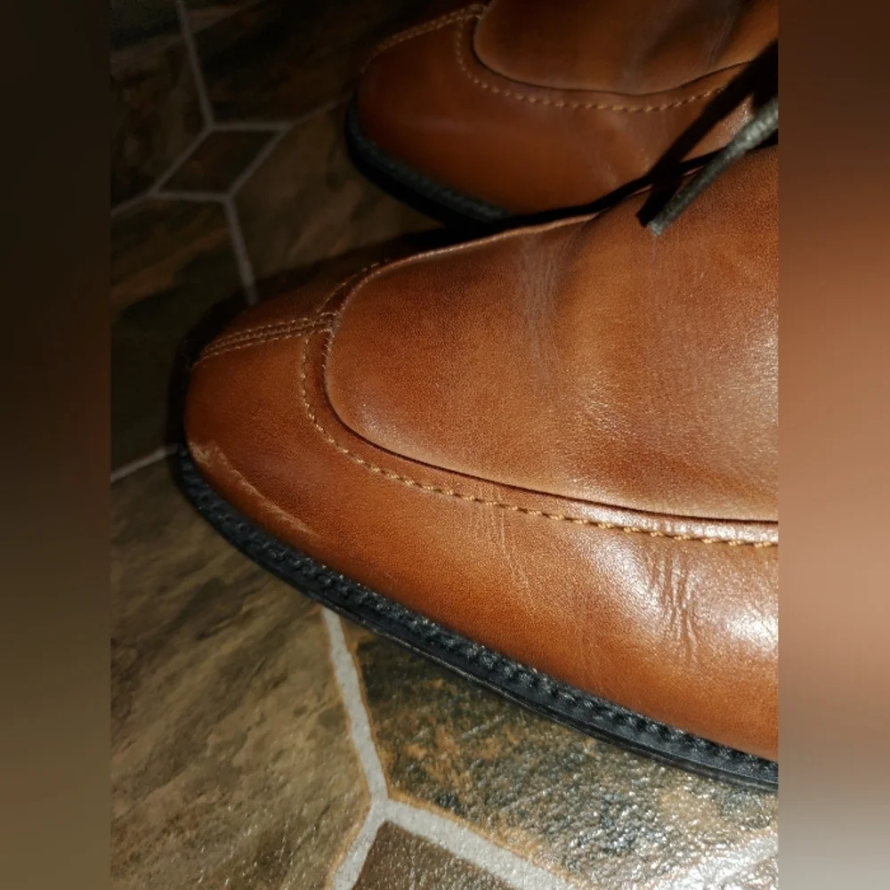Rockport Shoes Mens 11.5 11-1/2 Brown Leather Upper‎ Lightweight Lace Up Oxford